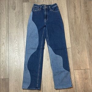 Hollister Stylish Two-Tone Women Jeans size 00R 23